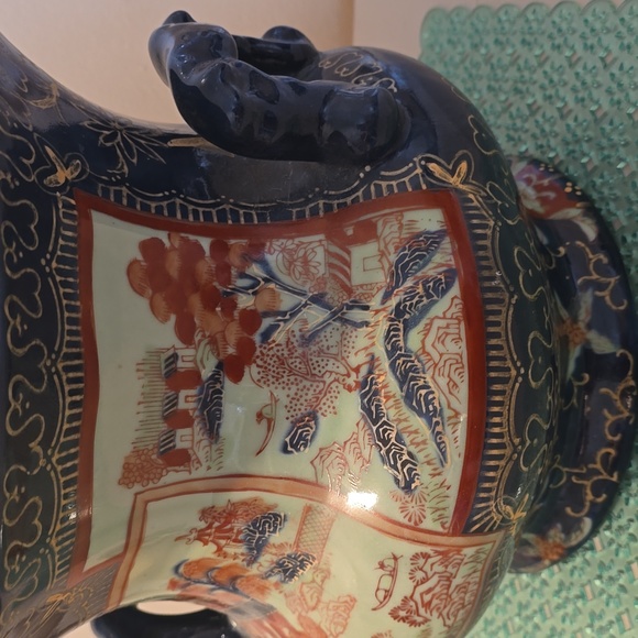 Vintage Victoria ware handpainted Japanese Jardinaire jar - Picture 10 of 11